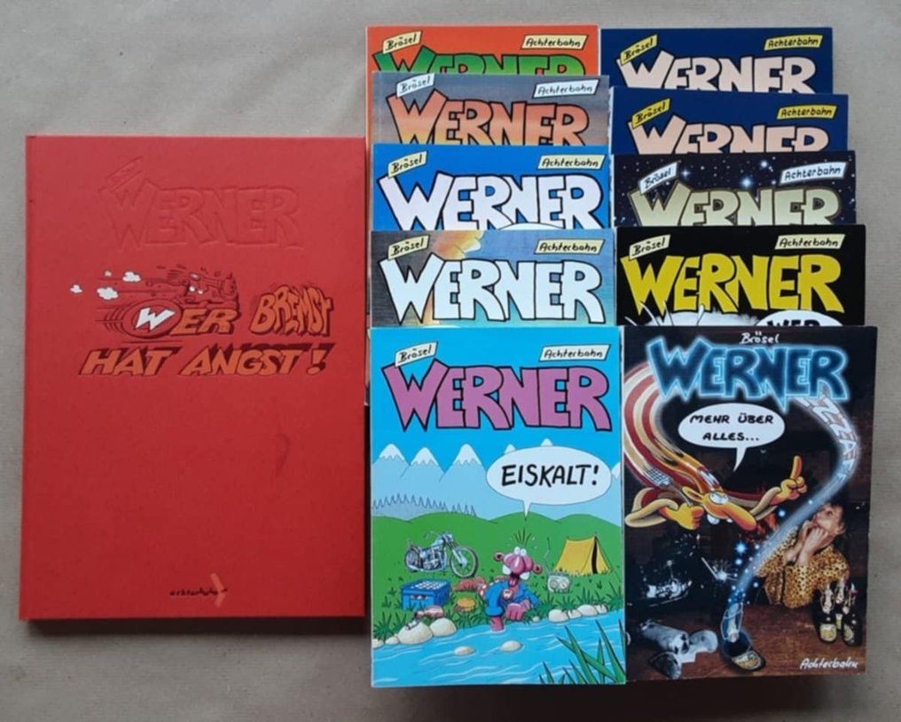 Werner "Werner" Bände 1, 3, 4, 5, 7, 8, 9, 10 und zweimal 11, "Werner - Mehr über alles..." - "Oder was?", "Wer sonst?", "Eiskalt!", "Normal ja!", "Ouhauerha!", "Wer bremst hat Angst!", "Na - 11 Comic-Sammlung #1.0