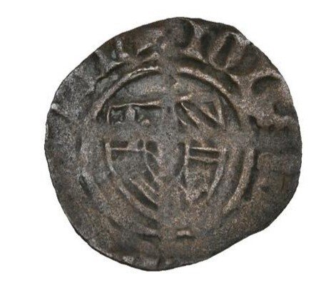 Pays-Bas Féodaux, Comté de Flandre. Dubbele Mijt met Schild van Vlaanderen, Gent -Jan zonder Vrees 1404-1419 #1.0