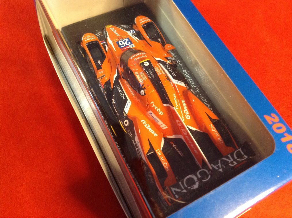 Spark 1:43 - Machetă mașină de curse - ref. #S7013 Oreca 07 Gibson LMP2 "Dragon" G-Drive Racing Le Mans 2018 #26 Rusinov/Pizzitola/Vergne - Calitate excelentă - ediție limitată - dificil de găsit astăzi. #2.1