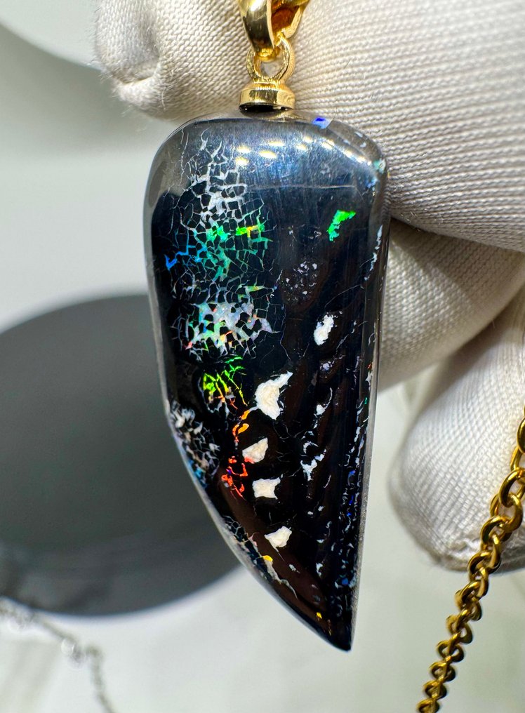 Οπάλιο Κρεμαστό κόσμημα - Ύψος: 37 mm - Πλάτος: 14 mm- 3.39 g - (1) #4.3