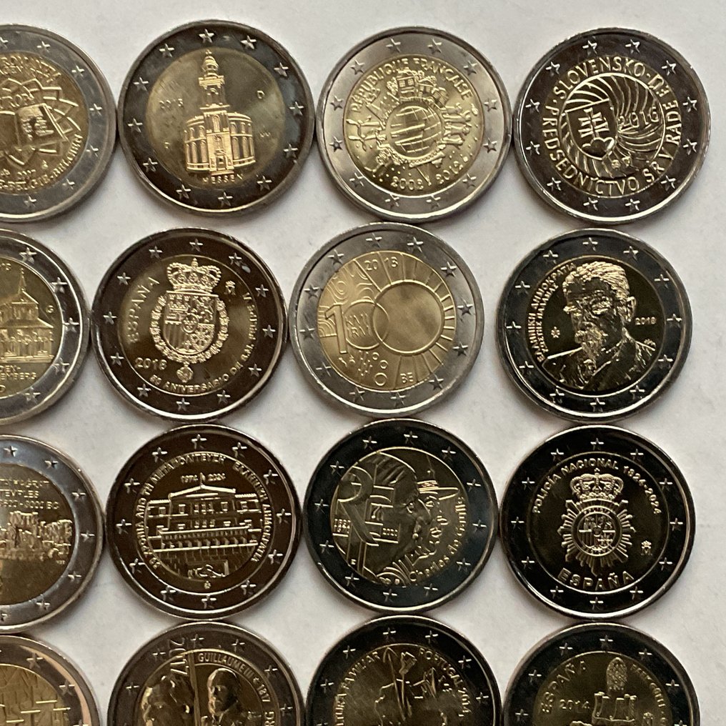 Ευρώπη. 2 Euro Various Years (25 munten) (χωρίς τιμή ασφαλείας) #2.1