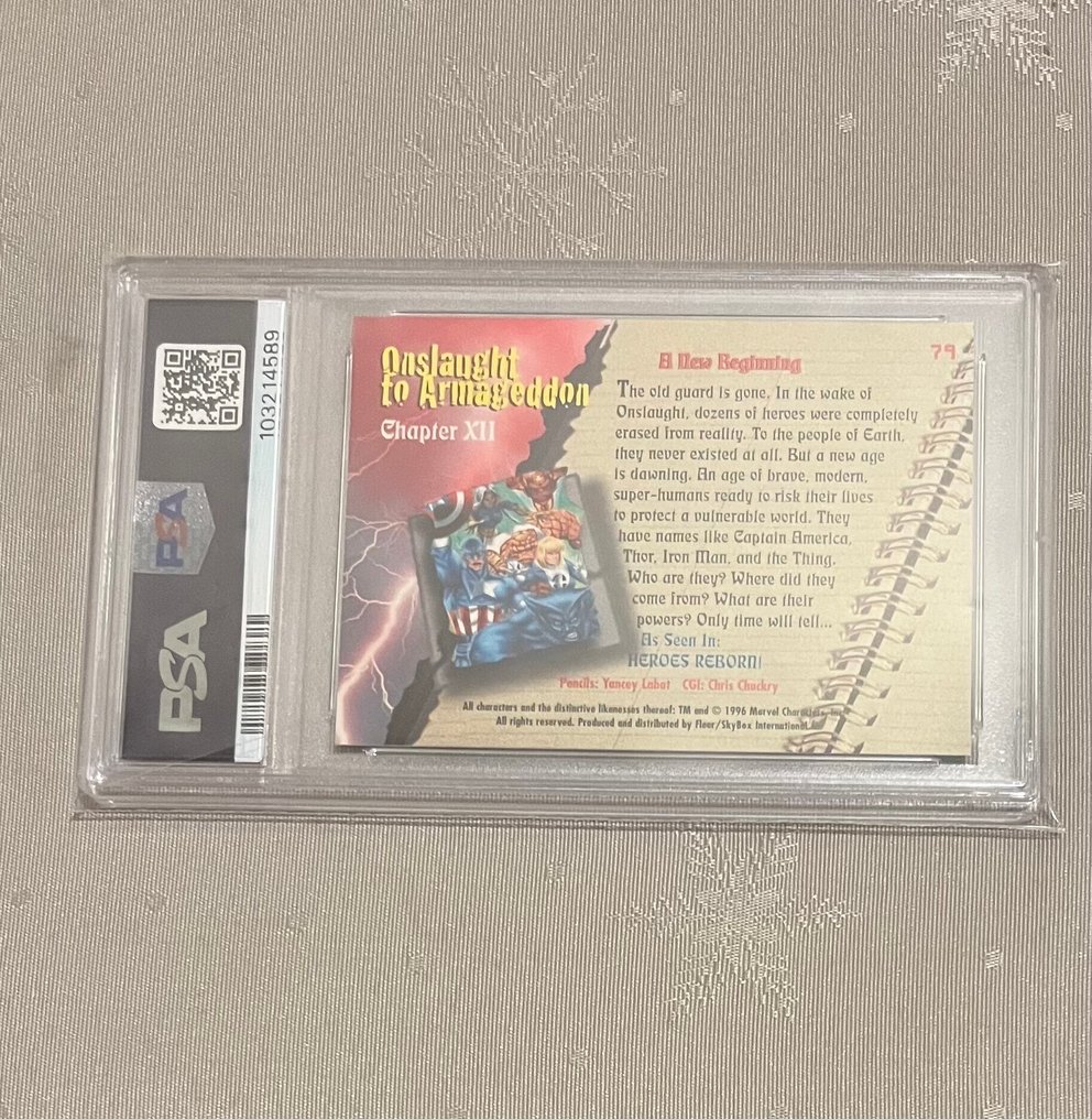 1996 Marvel Ultra - Fleer Skybox - #79 A New Beginning - 1 Graded card - PSA 8 #1.0