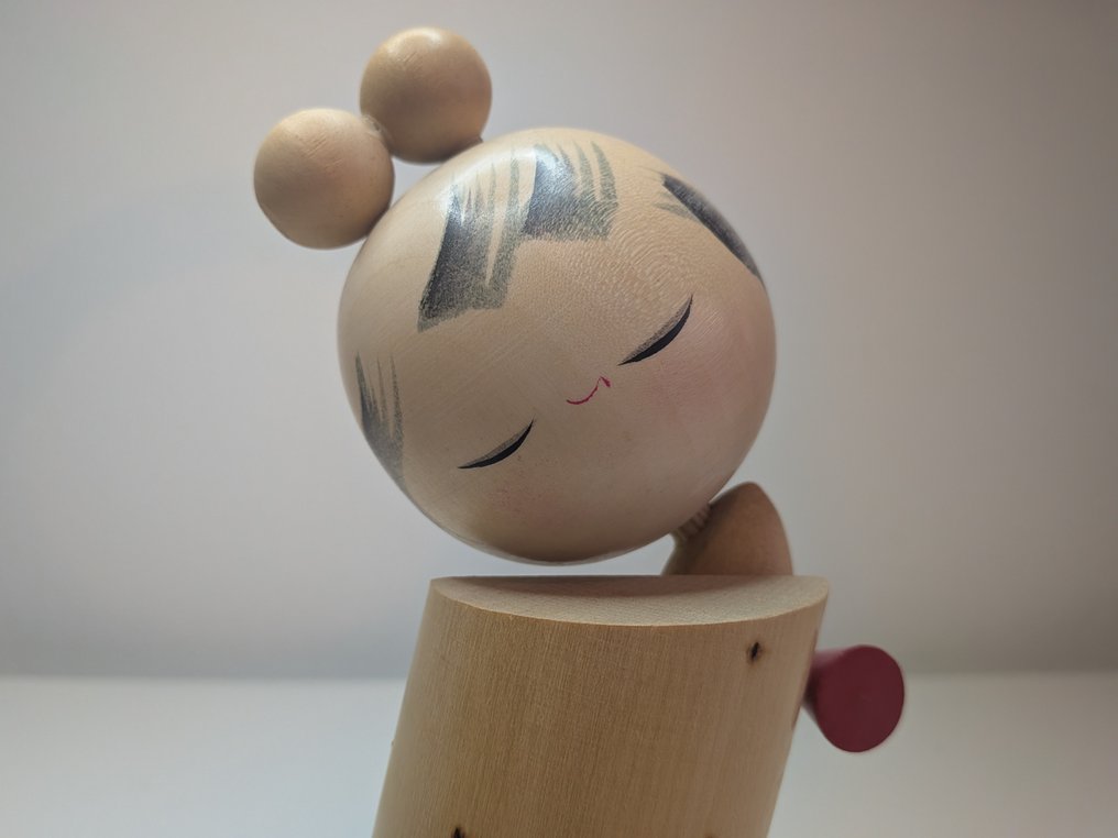 Kokeshi 由 Kazuo Takamizawa 创作 - 木 - 日本 - 昭和年代(1926-1989) #1.0