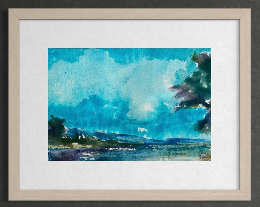 Eugene Eechaut (1928-2019) - Magnifique aquarelle encadrée - Galerie Pfeiffer Bruxelles #1.0