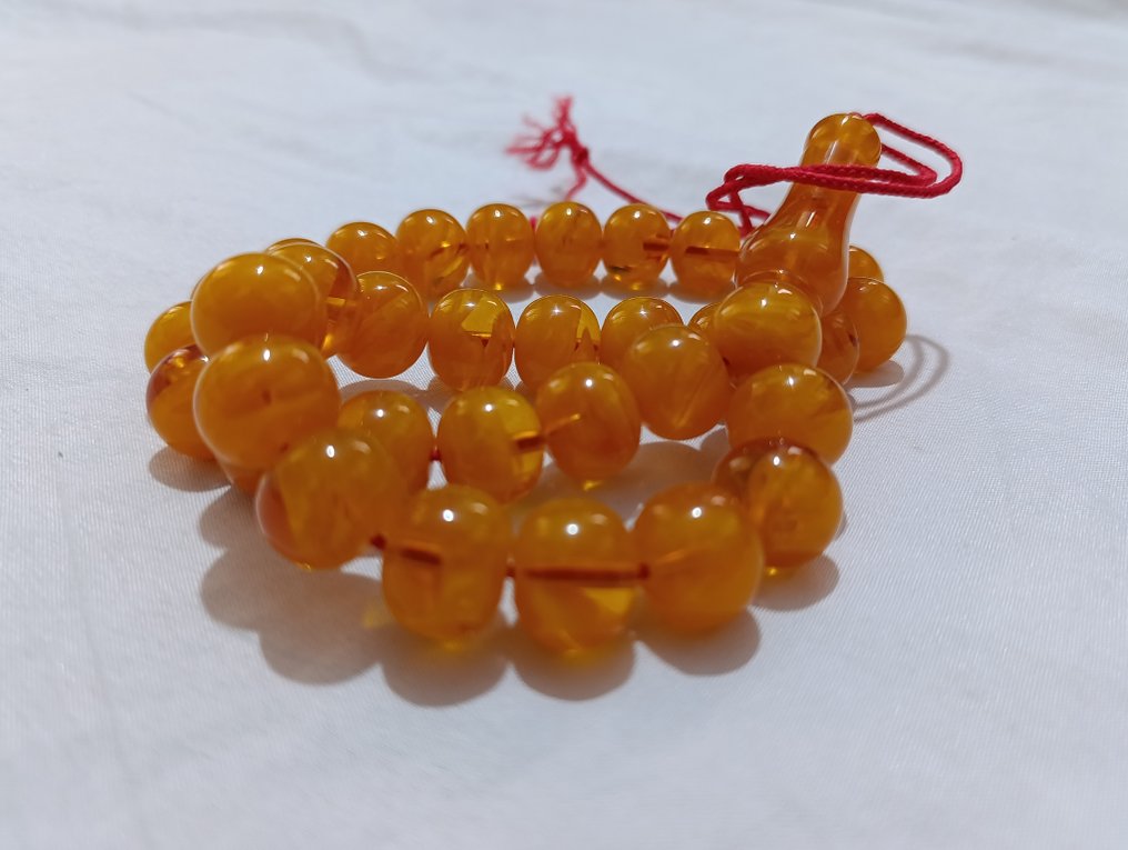 Rosario - Ambra - 1970-1980 - Rosario di perle di preghiera rare #3.2