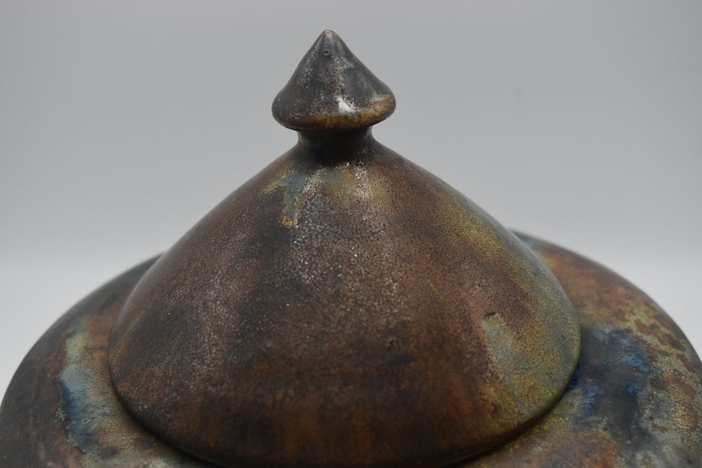 Roger Guérin - Grès de Bouffioulx - Βάζο ταμπάκο - Γκρες φλαμέ - Πήλινα - Τασάκι ταμπάκ art déco #2.1