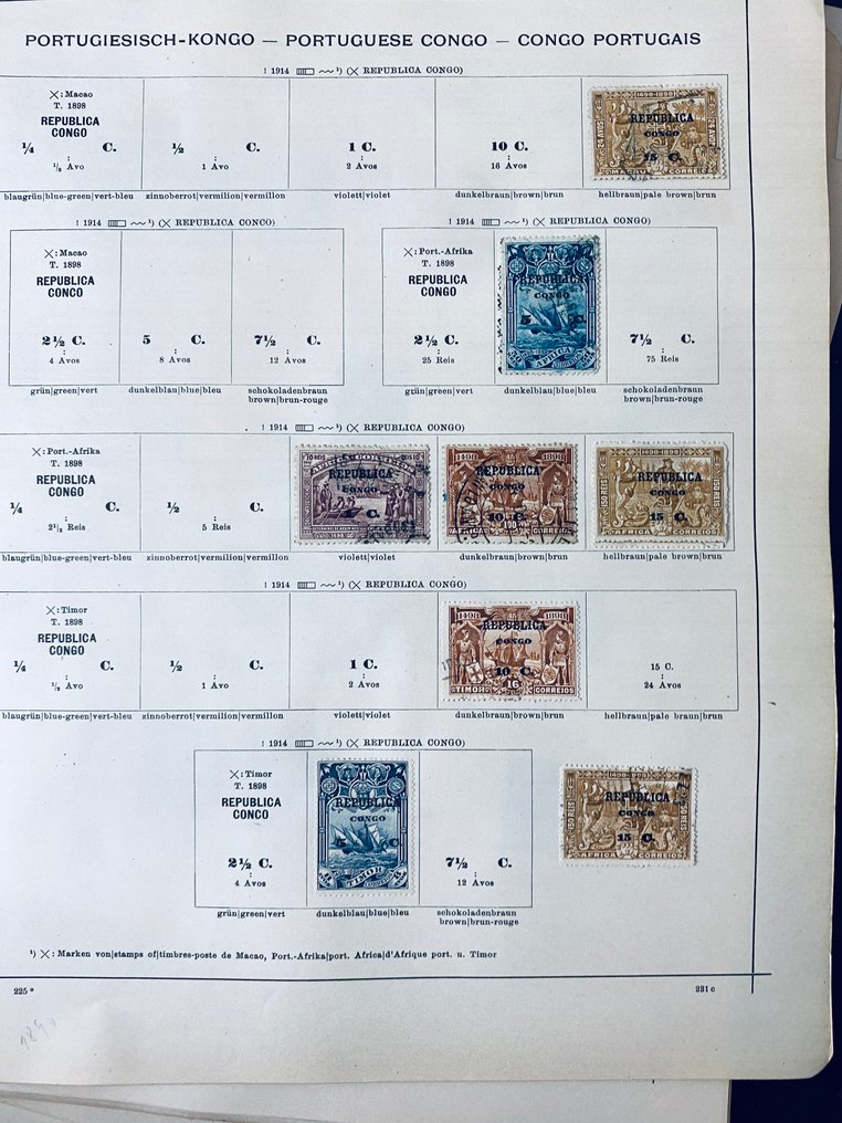 Portogallo  - Collezione delle colonie portoghesi su vecchi album, inclusa São Tomé #3.2