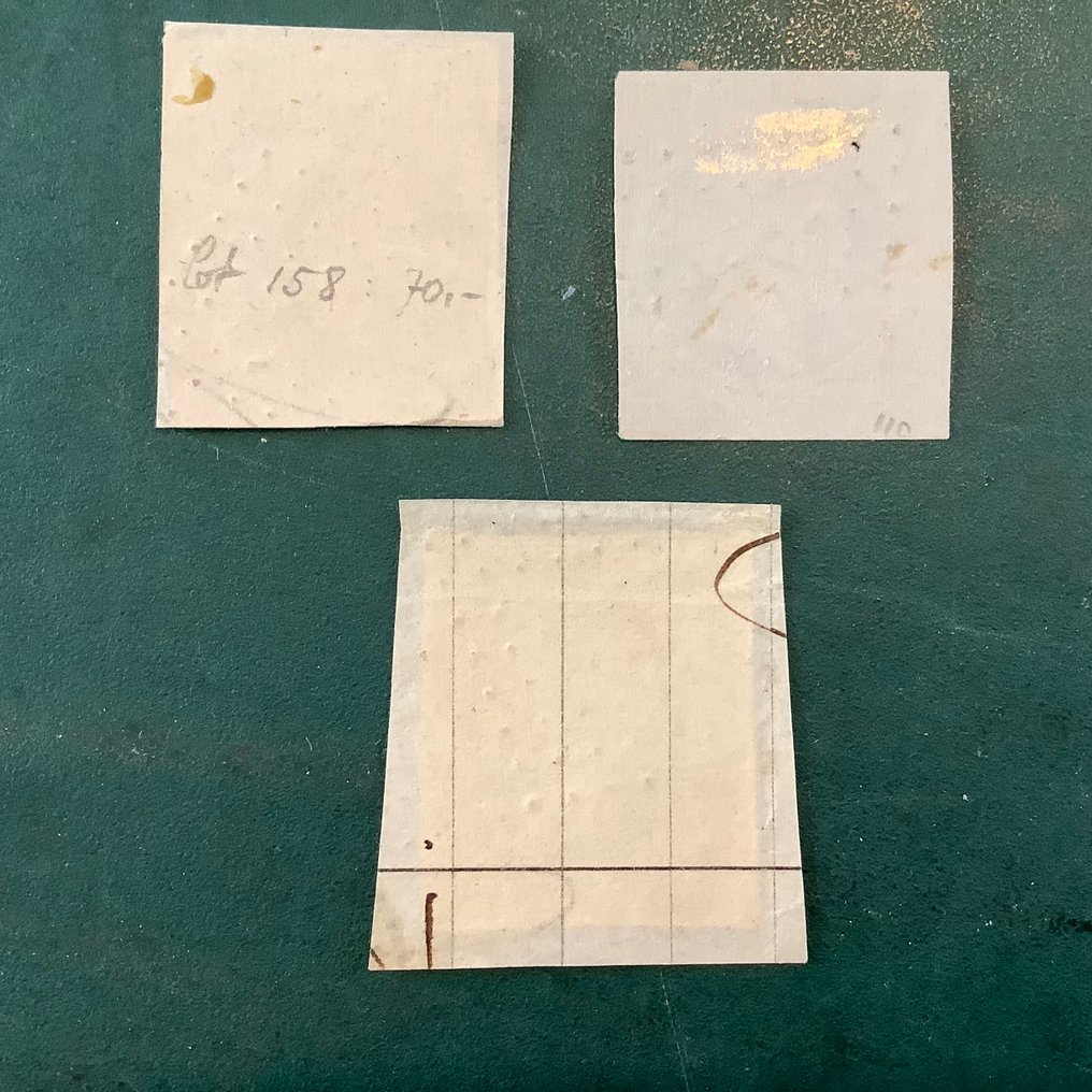 法国 1852 - 25美分Prins Napoleon，三色调版本——边缘宽阔 - Yvert 10, 10a en 10d #2.1