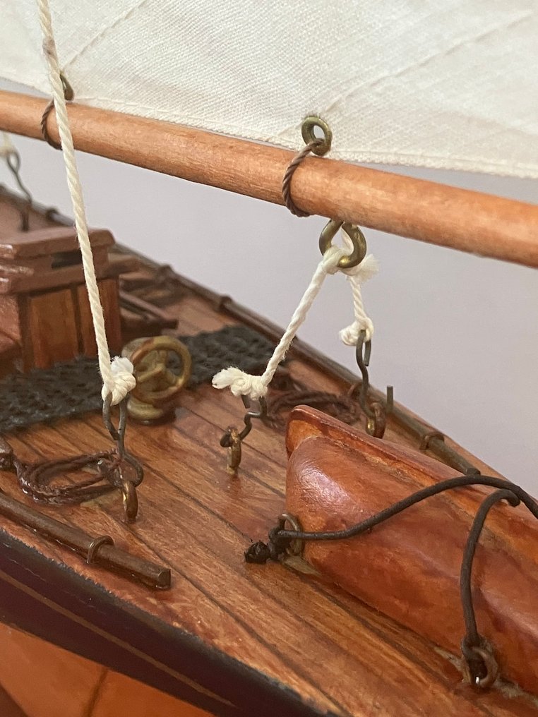 Objetos náuticos - zeiljacht Mono - Madera, Algodón #3.2