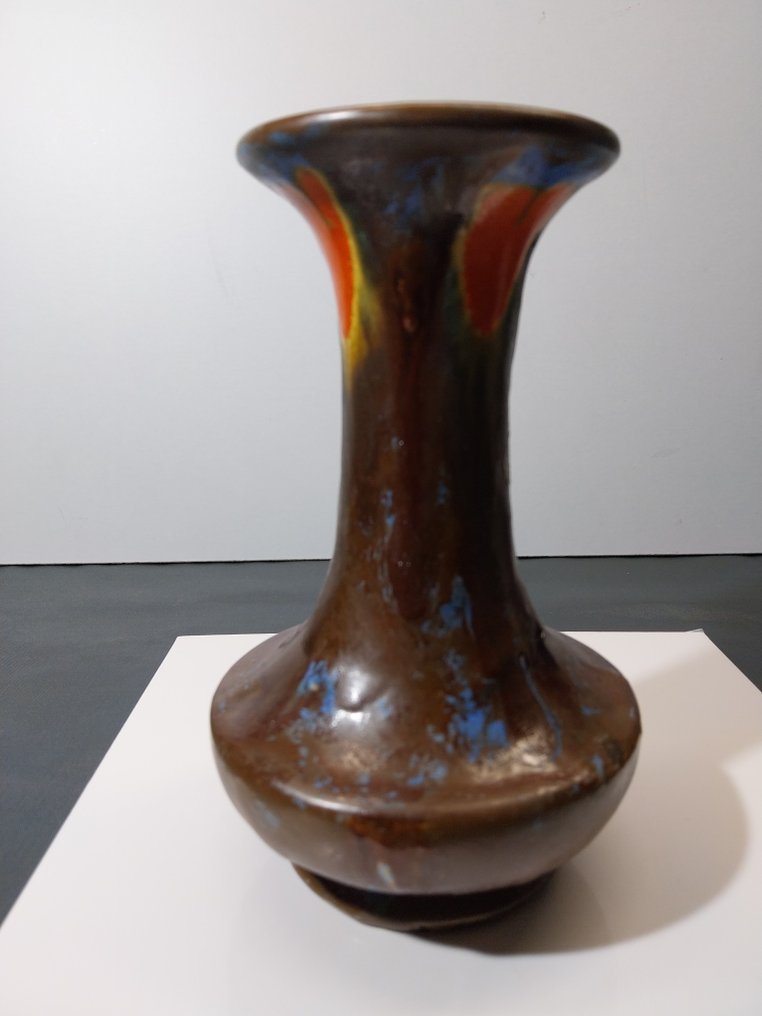 anciennes faïenceries de Thulin - Maljakko -  malli numero 384  - Kivitavara - Vase art déco #2.1