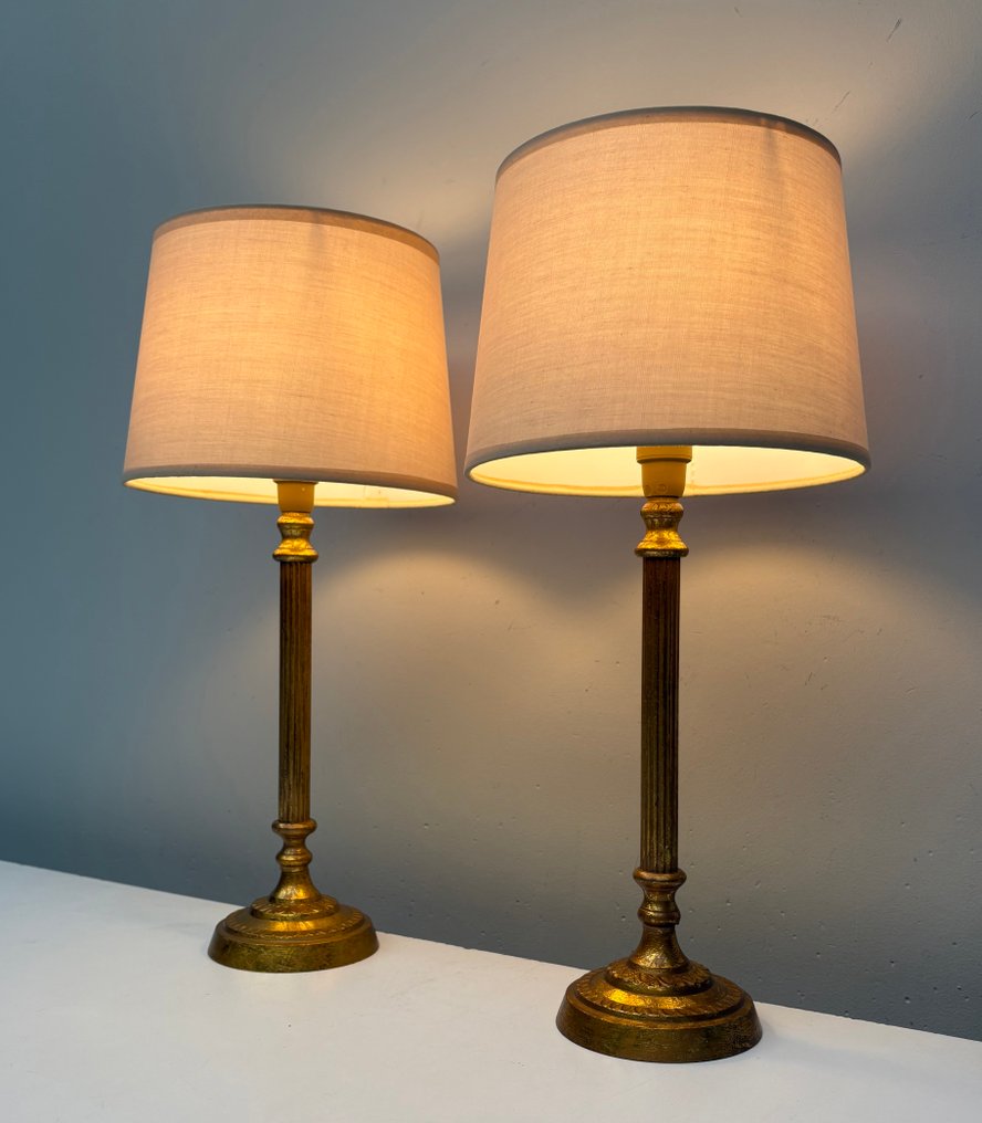 Bordlampe - Messing - To bordlamper #1.0