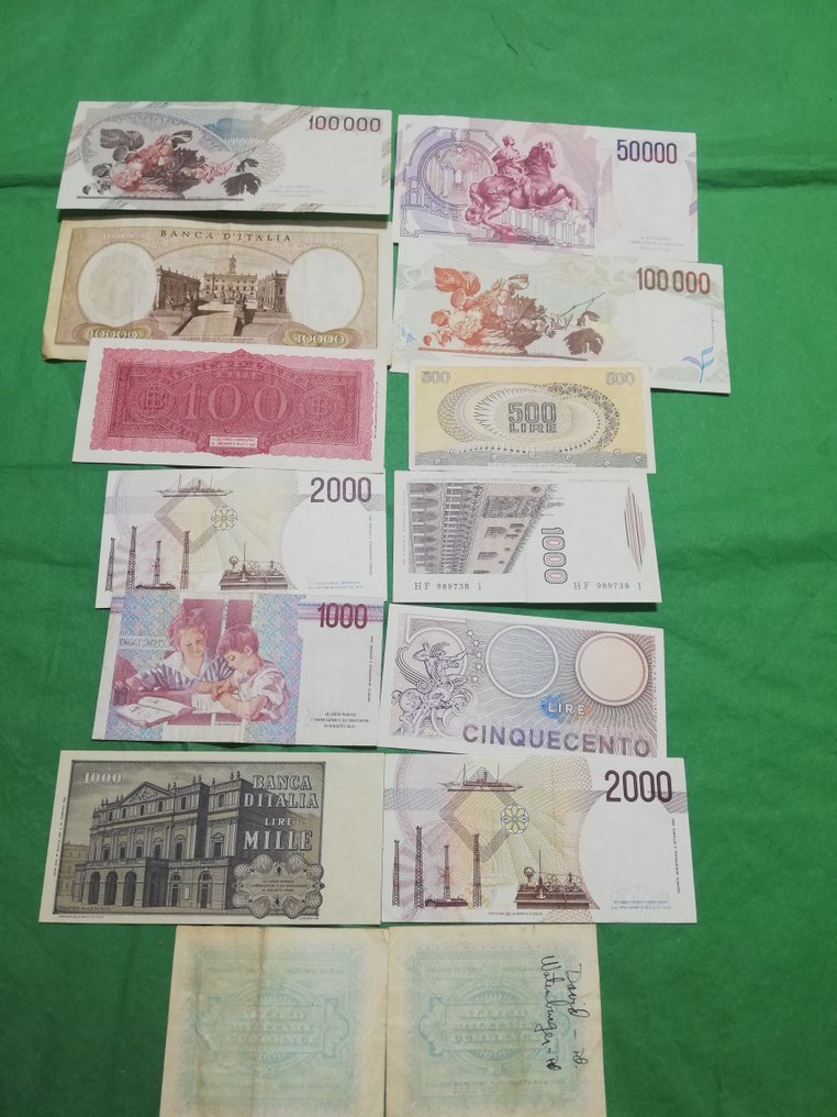 Italy. - 14 banconote Lire - anni vari (No reserve price) #4.3