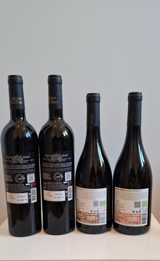 2017 Quinta do Carmo x2, 2022 & 2023 Herdade Esporão Tinto - Alentejo Reserva - 4 Flasker (0,75 L) #4.3