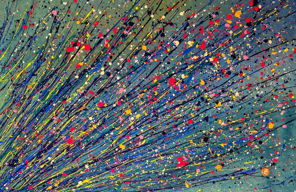 Arvydas Gaiciunas (Retne) - Du N-14 – Abstract Expressionist Landscape (XXL) #1.0