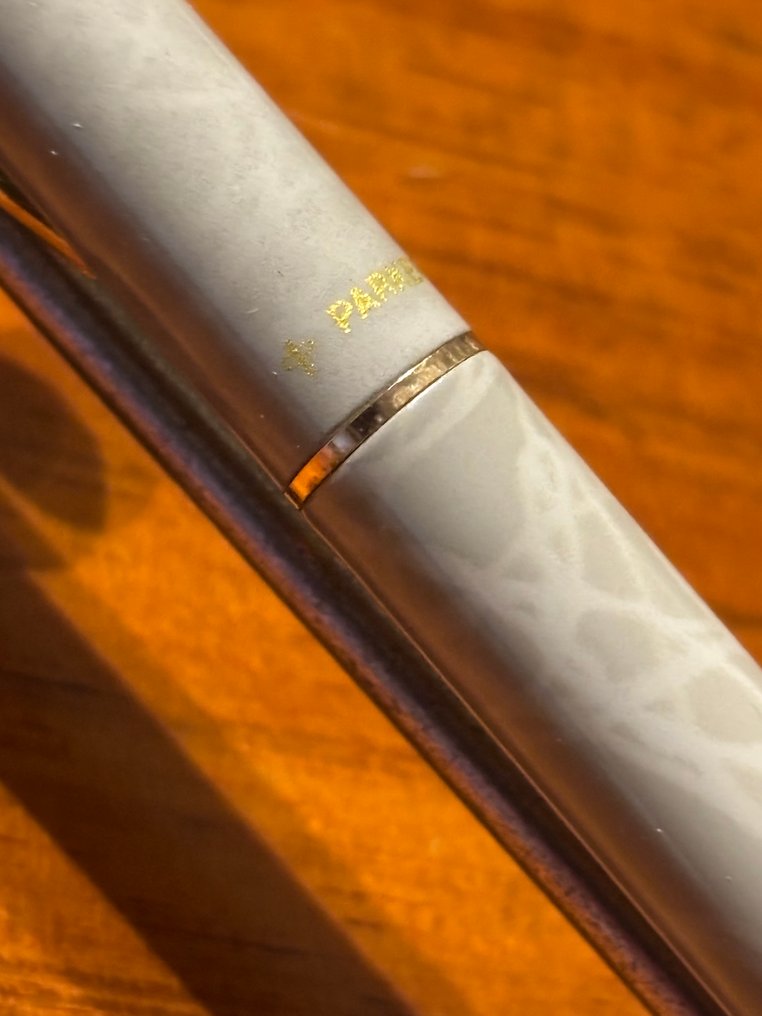 Parker - Rare Parker 95 Grey Marble Lacquer in Mint Condition - Bez ceny minimalnej
 - Pióro kulkowe #4.3