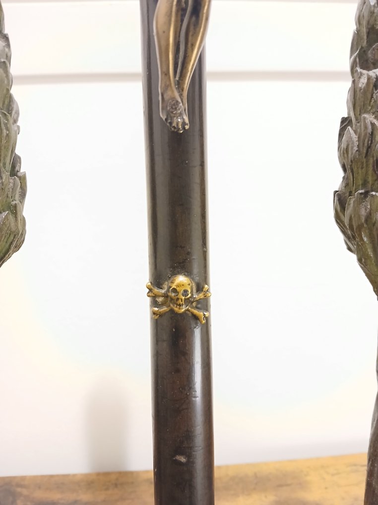  Εσταυρωμένος - Ξύλο, Μπρούντζος - 1850-1900 - 40 εκ.  #4.3