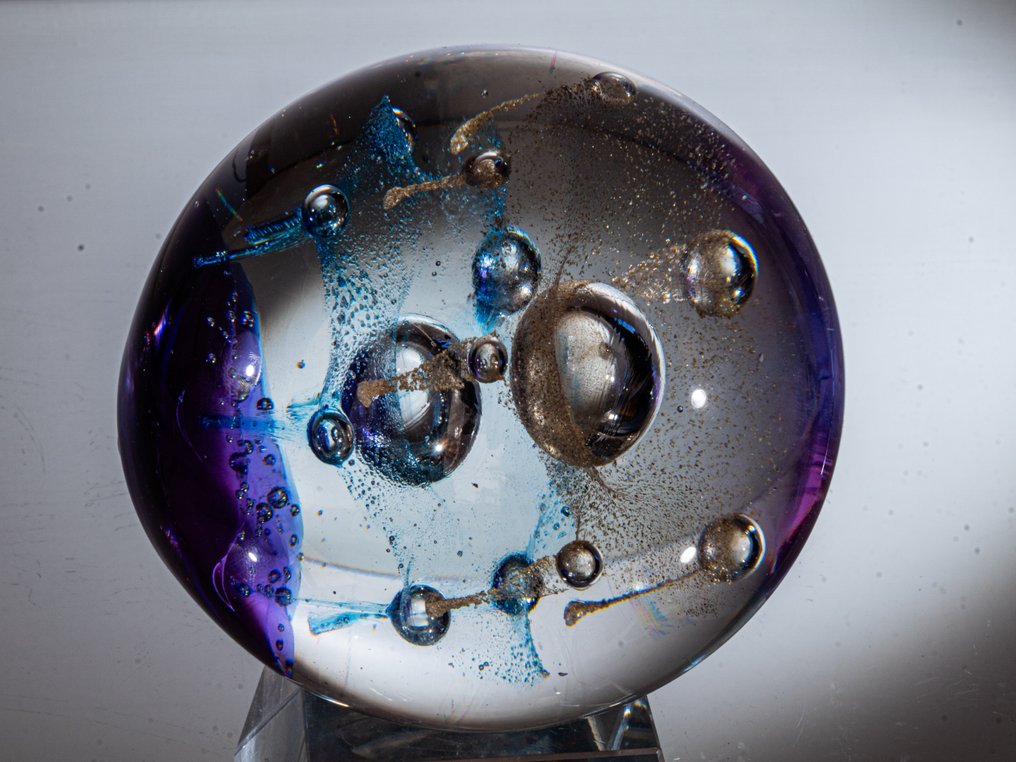 Caithness Glass (attr.) - Presse-papier - Abstraktes Glasobjekt - Unbezeichnet - Magnum Size - Ø 9,6 cm / 1,2 kg - Glas #1.0