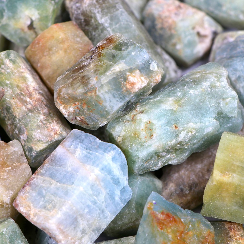 新！ - 海蓝宝石 - 终止晶体 XXL 批发批次- 1 kg #2.1