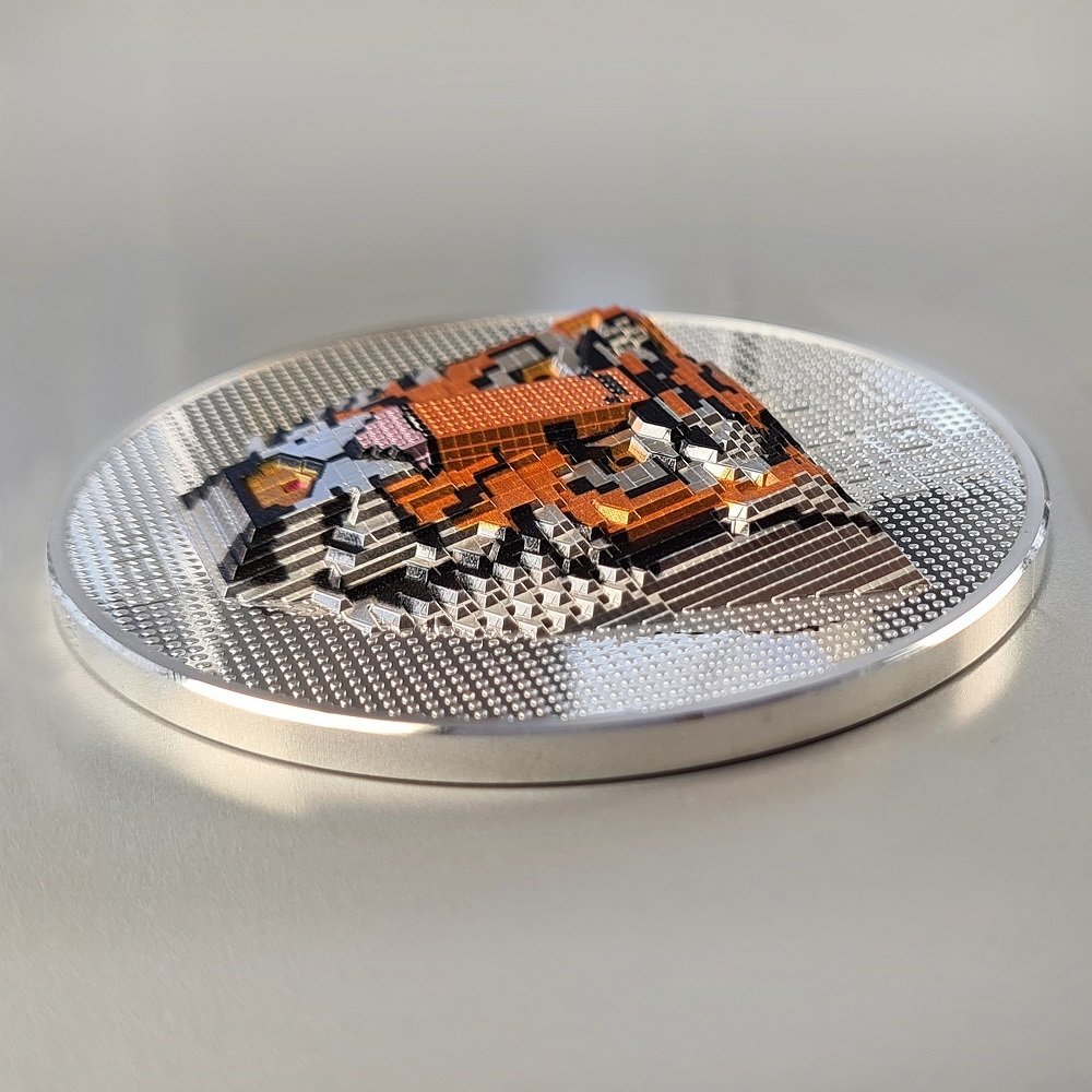 帕劳(美). 20 Dollars 2022  LEGO Beloved Building Blocks Bengal Tiger - 5 Oz (.999) Proof #4.3