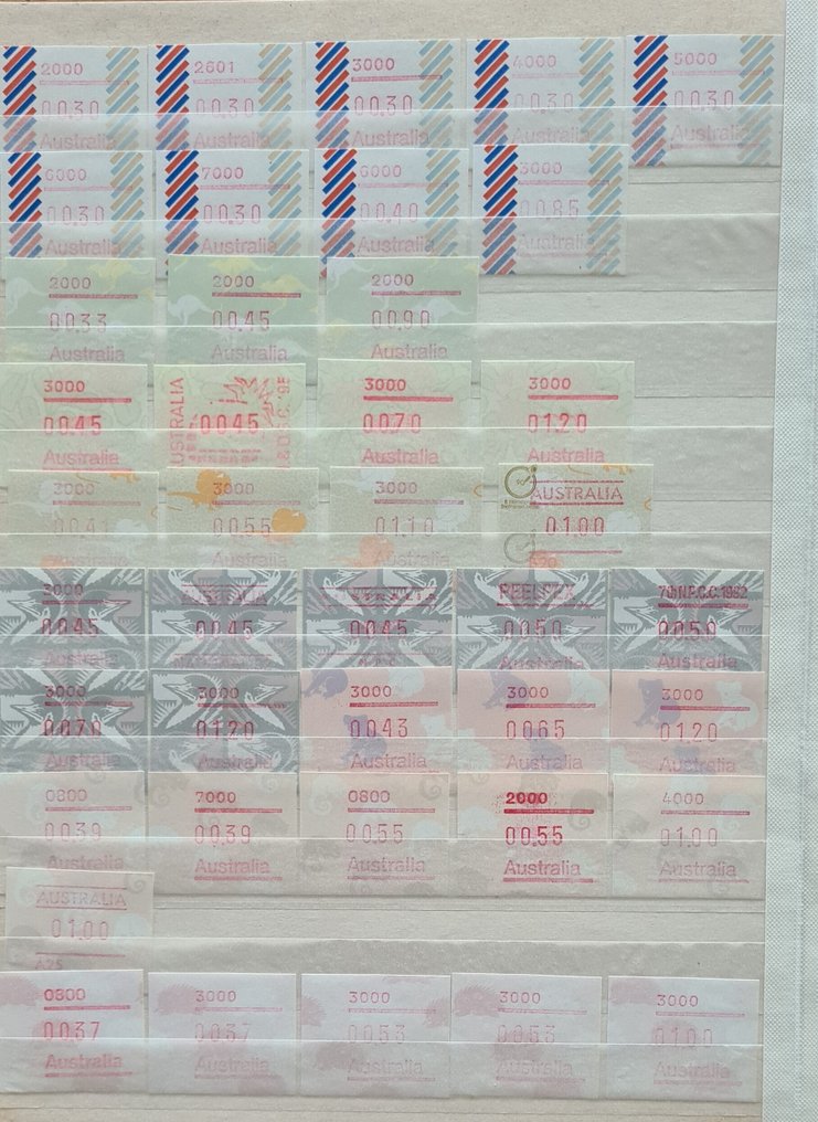 Australia - b1) Collection of stamp blocks MNH Thematic Antarctic ATM on 14 photos. #4.3