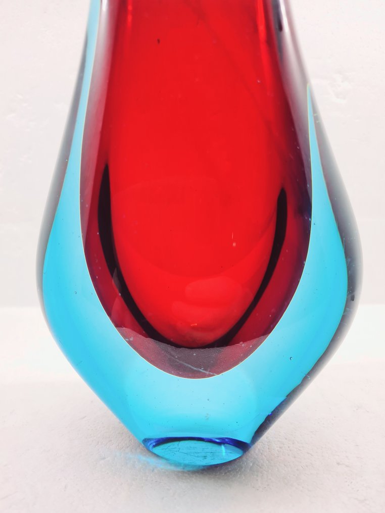 Sommerso "swallowtail" 26 cm vase - 花瓶  - 玻璃 #1.0