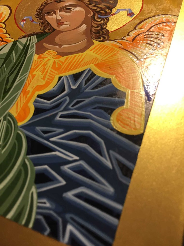 Icône - Archange Gabriel - Tilleul - Peint à la main - 18 x 24 cm #4.3