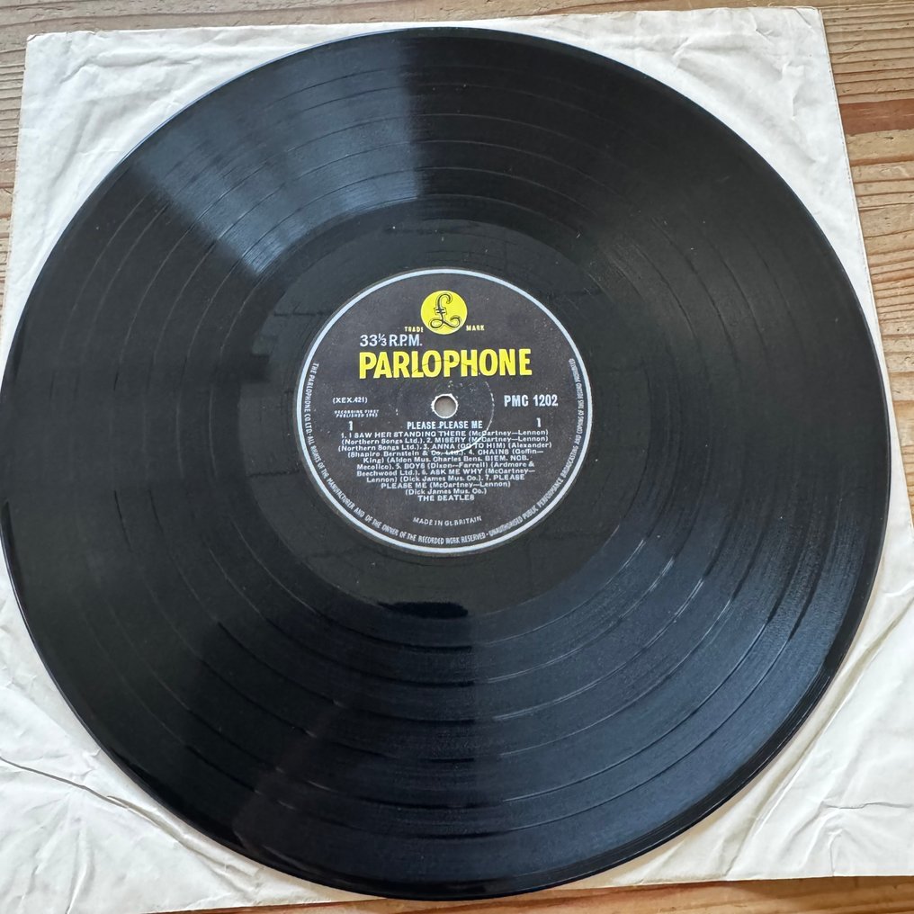 披頭四 - Please Please Me [1963 UK Mono Pressing] first pressing Matrix/2nd Label type - LP - 單聲道 - 1963 #3.2