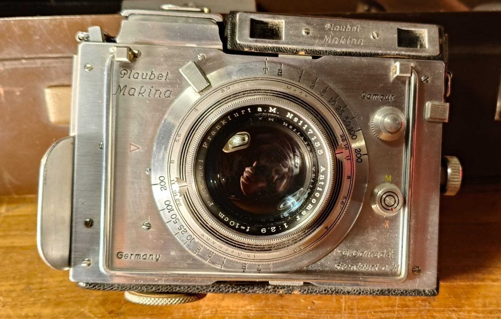 Plaubel Makina III – Anticomar 1:2.9/100mm + Weitwinkel Orthar 1:6.8/73mm – Originele Medium format camera #1.0