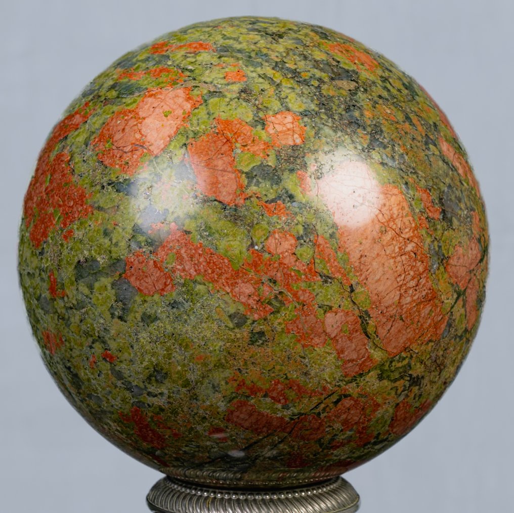 unakiet Fin Unakite-kule - Høyde: 12.96 cm - Bredde: 12.96 cm- 3170 g #1.0