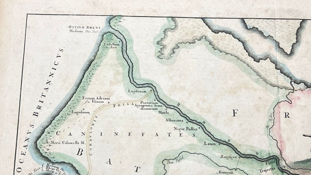 Netherlands - Zeeland, Brabant, Limburg, Gelderland; Mensone Alting. / F. Halma. - Descriptio Batavorum Insulae et Continentis - 1721-1750 #4.3
