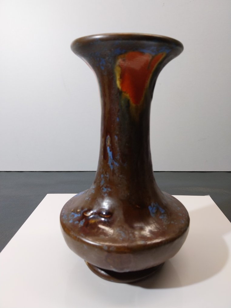 anciennes faïenceries de Thulin - Maljakko -  malli numero 384  - Kivitavara - Vase art déco #3.2