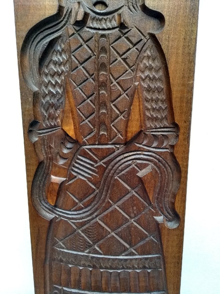 Printenform Model - 馅饼盘 - Springerle - 木 - 女士带着面团 #4.3