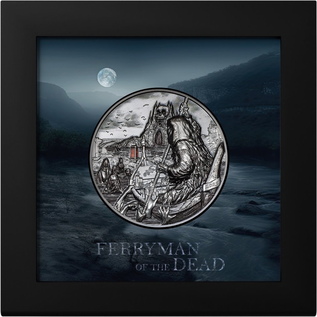 Παλάου. 20 Dollars 2023 Ferryman of the Dead - Charon - 3 Oz (.999) Proof #2.1