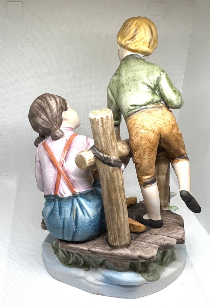 Capodimonte - Αγαλματίδιο - Fratelli che giocano - Πορσελάνη #2.1