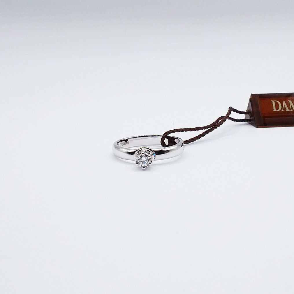 Damiani - Δαχτυλίδι - 18 καράτια Λευκός χρυσός -  0.16ct. tw. Διαμάντι (Φυσικό)  - Διαμάντι #1.0