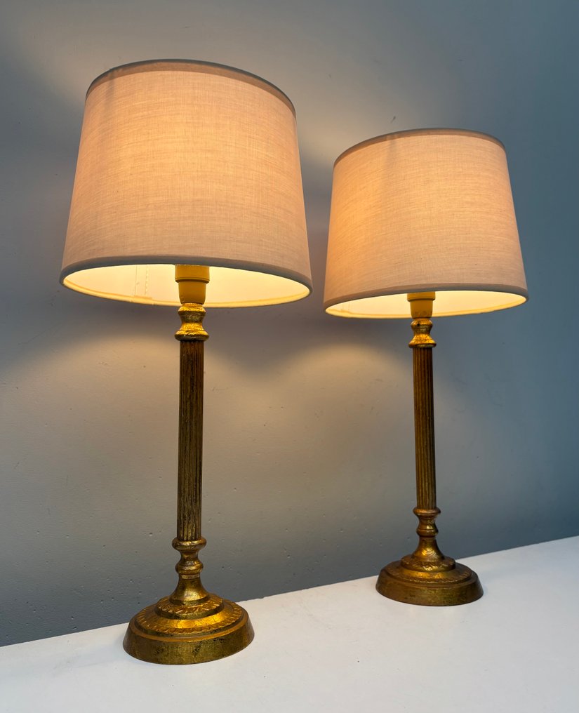 Bordlampe - Messing - To bordlamper #2.1