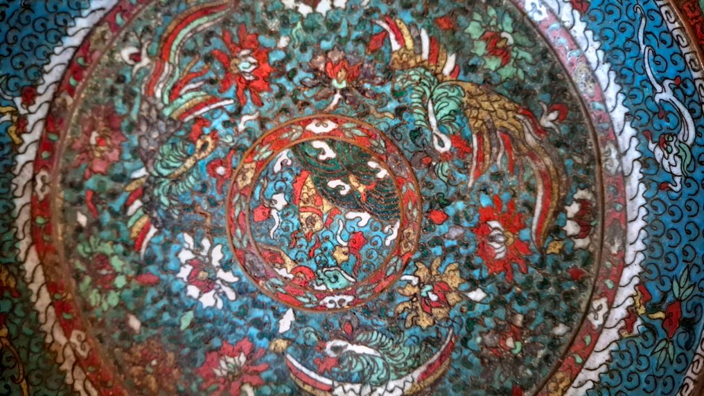 Πιατέλα - Χαλκός, Κεραμικό - Κινεζική σκαλιστή σκάλα #2.1