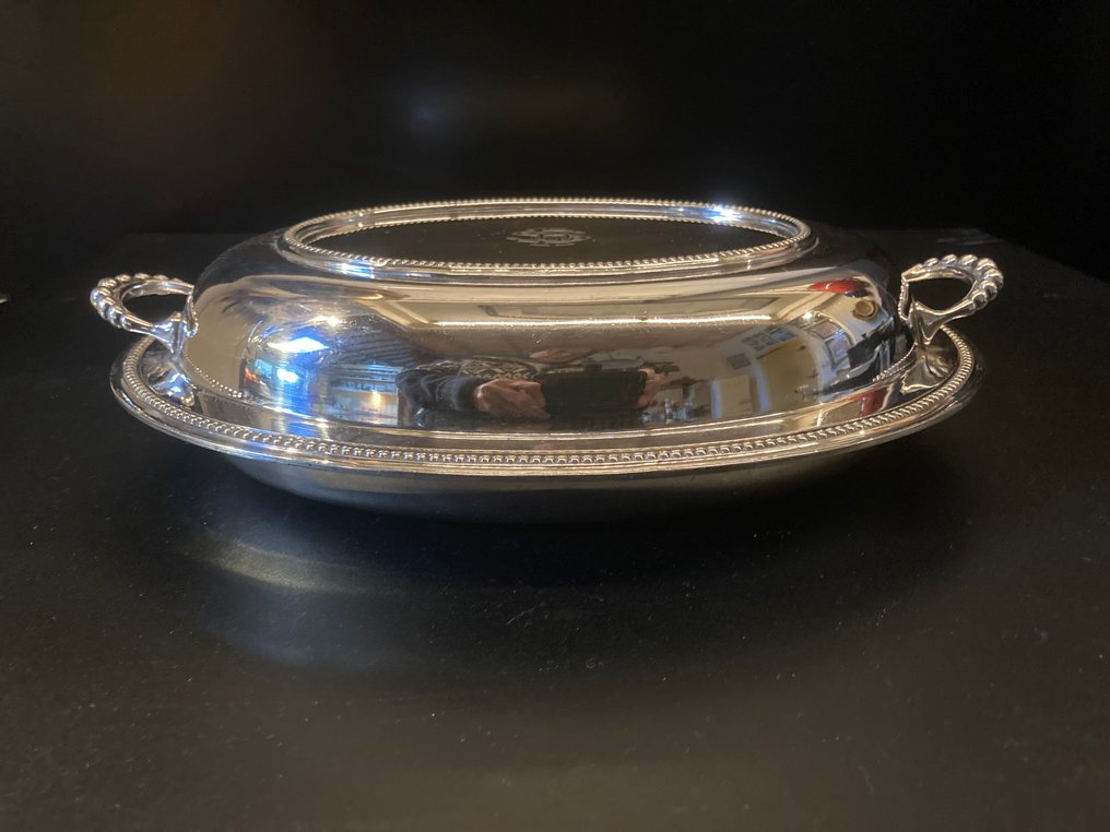 Charles S. Green& Co. - Servierplatte (2) - Versilbert - mit Monogramm #1.0