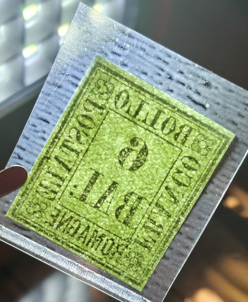 Italienska forntida stater - Romagne 1859 - 6BAI / Undertecknat - Sassone n.7 #2.1