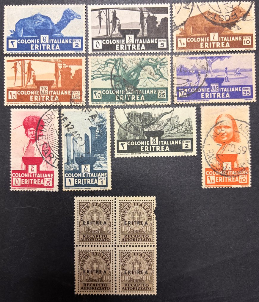 Colonies and possessions. Tripolitania, Eritrea, Ethiopia, Libya, Somalia. - Complete series collection #4.3