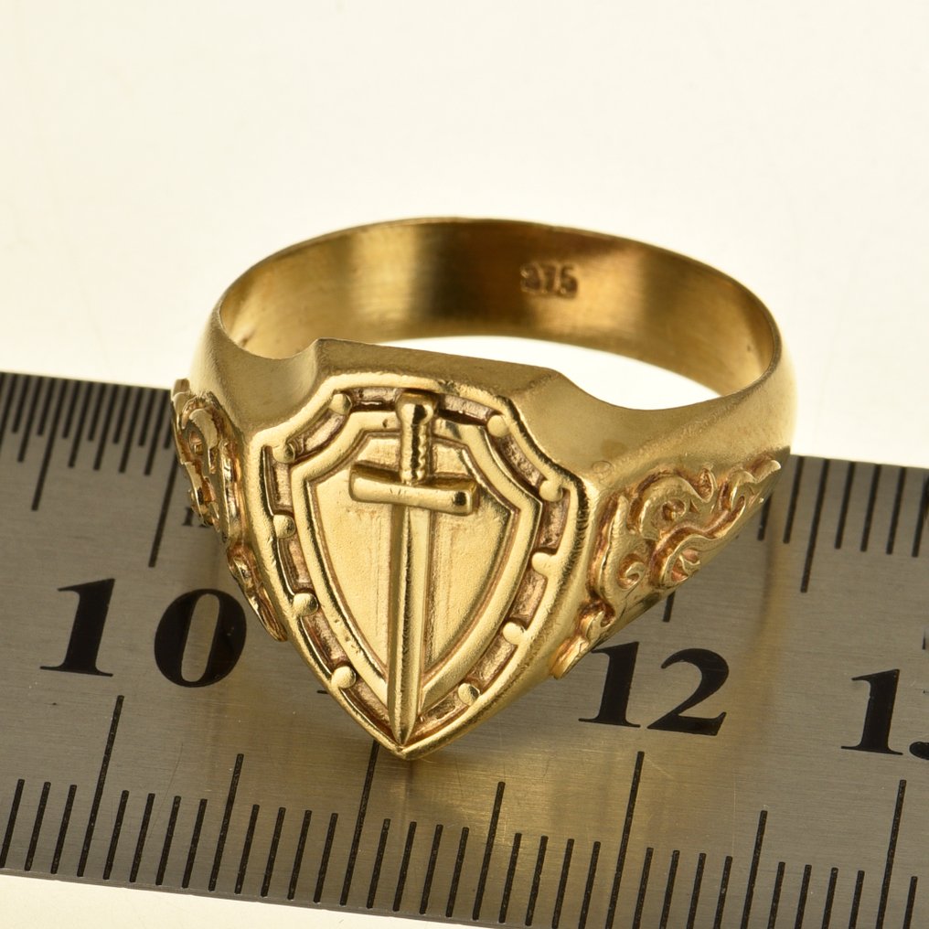 Δαχτυλίδι - 9 kt. Κίτρινο χρυσό #4.3