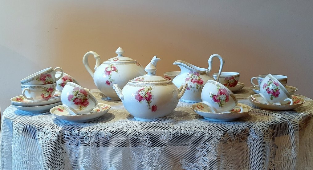 Richard Ginori - Tea service - Porcelain - Form 'Rome' 1896-1910 #1.0