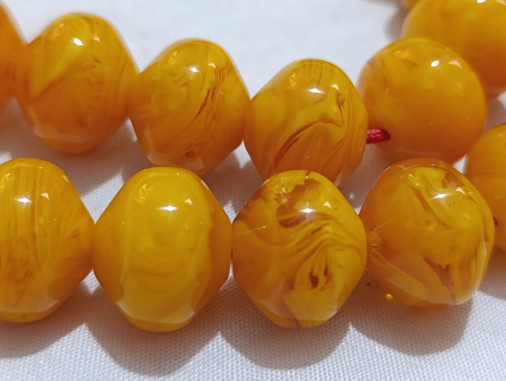 Rosenkrans - Rav - 1970-1980 - Sjældne bønneperler Rosenkrans #2.1