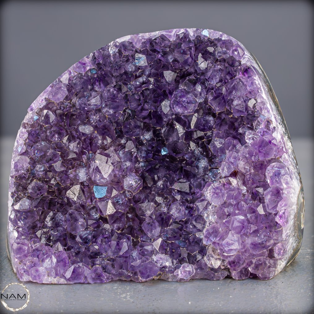 Lastra di ametista sbalorditiva Splendente splendore di cristallo in violetto- 774.51 g #1.0