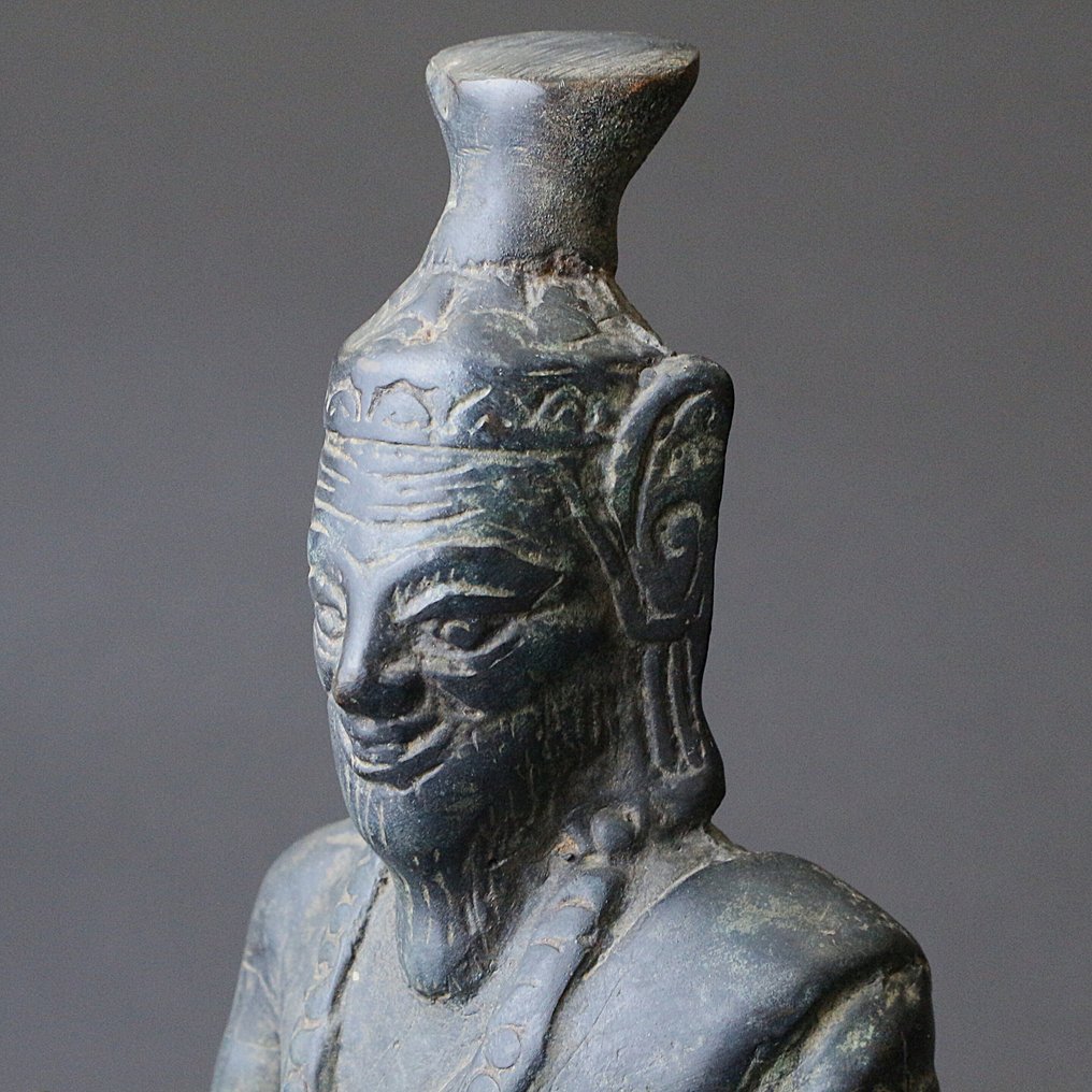 Bronze Figure of a Daoist Immortal with Staff - 青銅色 - 亞洲  (沒有保留價) #2.1