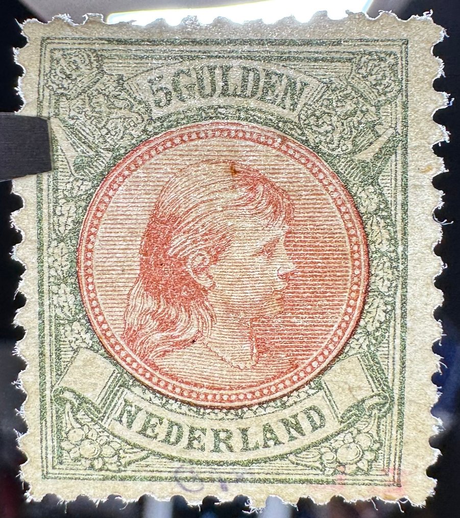 Nederland 1899/1899 - Nederland - 1899 - 5 Gulden Dronning Wilhelmina - NVPH 48 #3.2