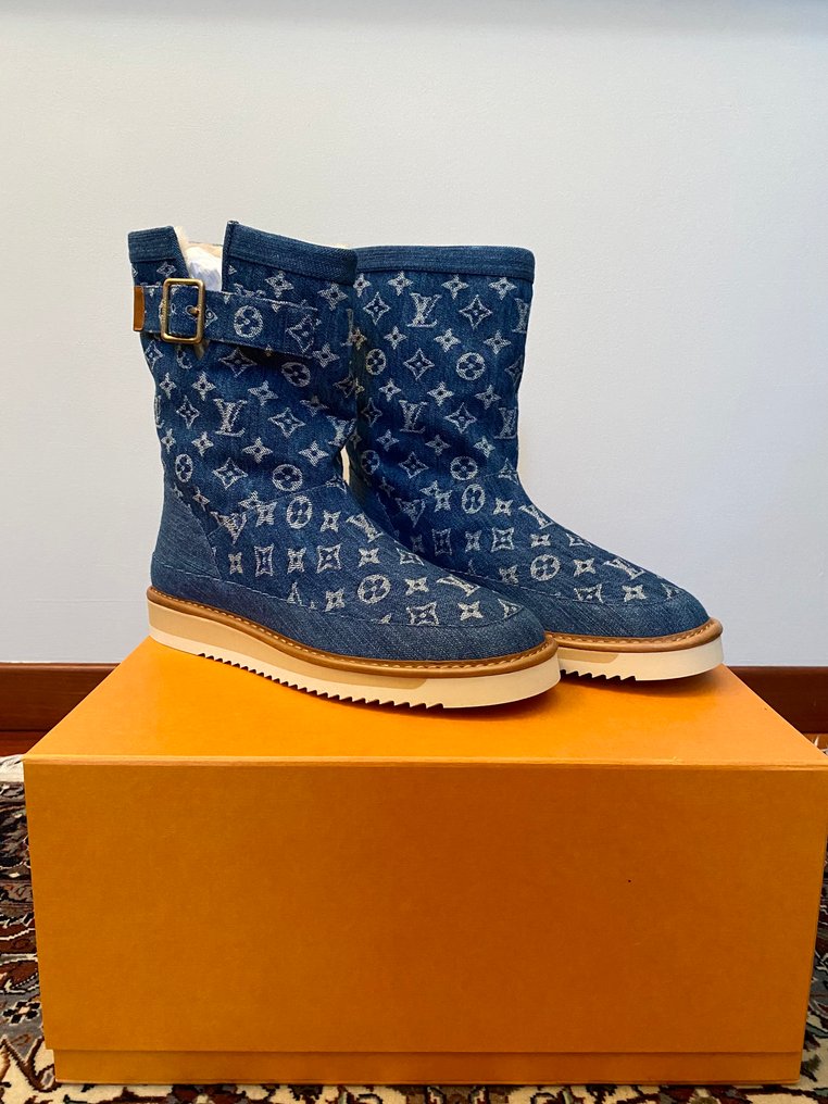 Louis Vuitton - Denim Cozy Boots - 运动鞋 - 尺寸: EU 44.5 - 带标签的新品 #1.0