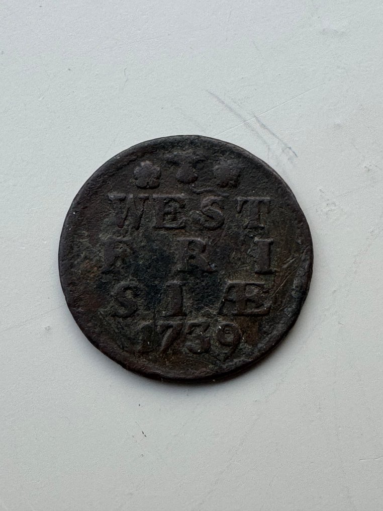 Ολλανδία, Δυτικό Φρίσλαντ Duit 1739 (χωρίς τιμή ασφαλείας) #1.0