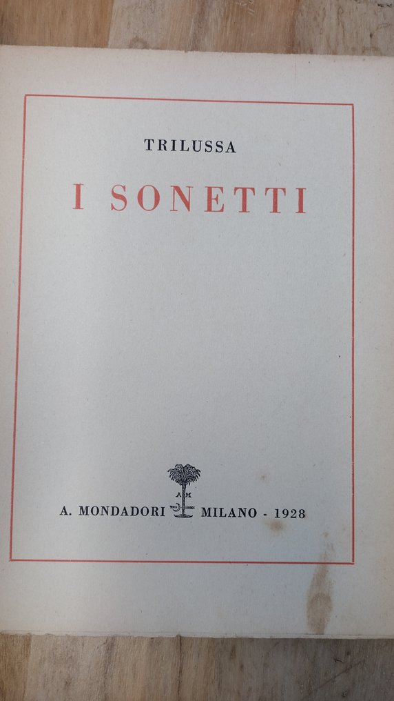 Signed, Trilussa - I sonetti - 1928 #3.2