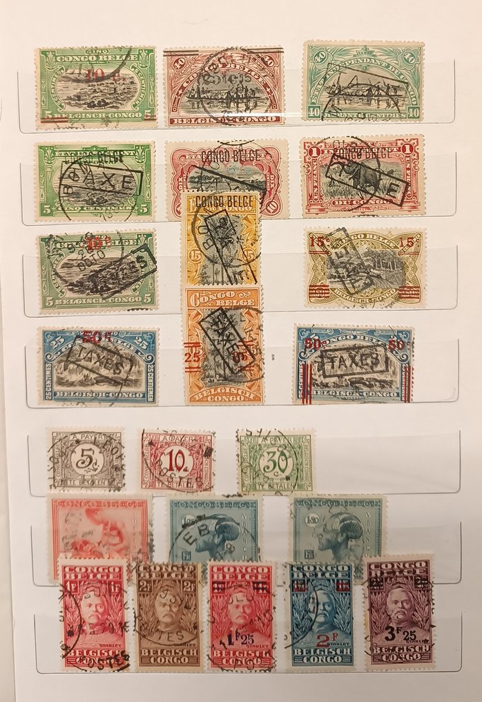 Belgian Congo 1886/1959 - Collection of different postage stamps from a specific period. #2.1